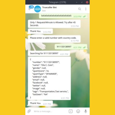 طريقة معرفة اسم صاحب الرقم من خلال بوت تروكولر على تليجرام